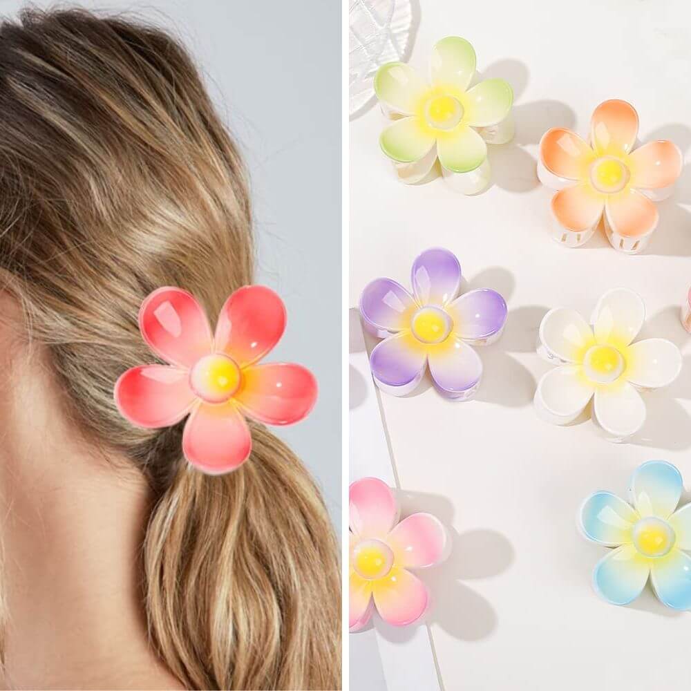 Let Your Hair Do The Talking: Style With a Flower Claw Clip